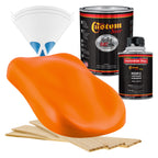 Omaha Orange - Hot Rod Flatz Flat Matte Satin Urethane Auto Paint - Complete Quart Paint Kit Coating
