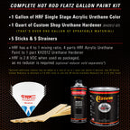 Hugger Orange - Hot Rod Flatz Flat Matte Satin Urethane Auto Paint - Complete Gallon Paint Kit