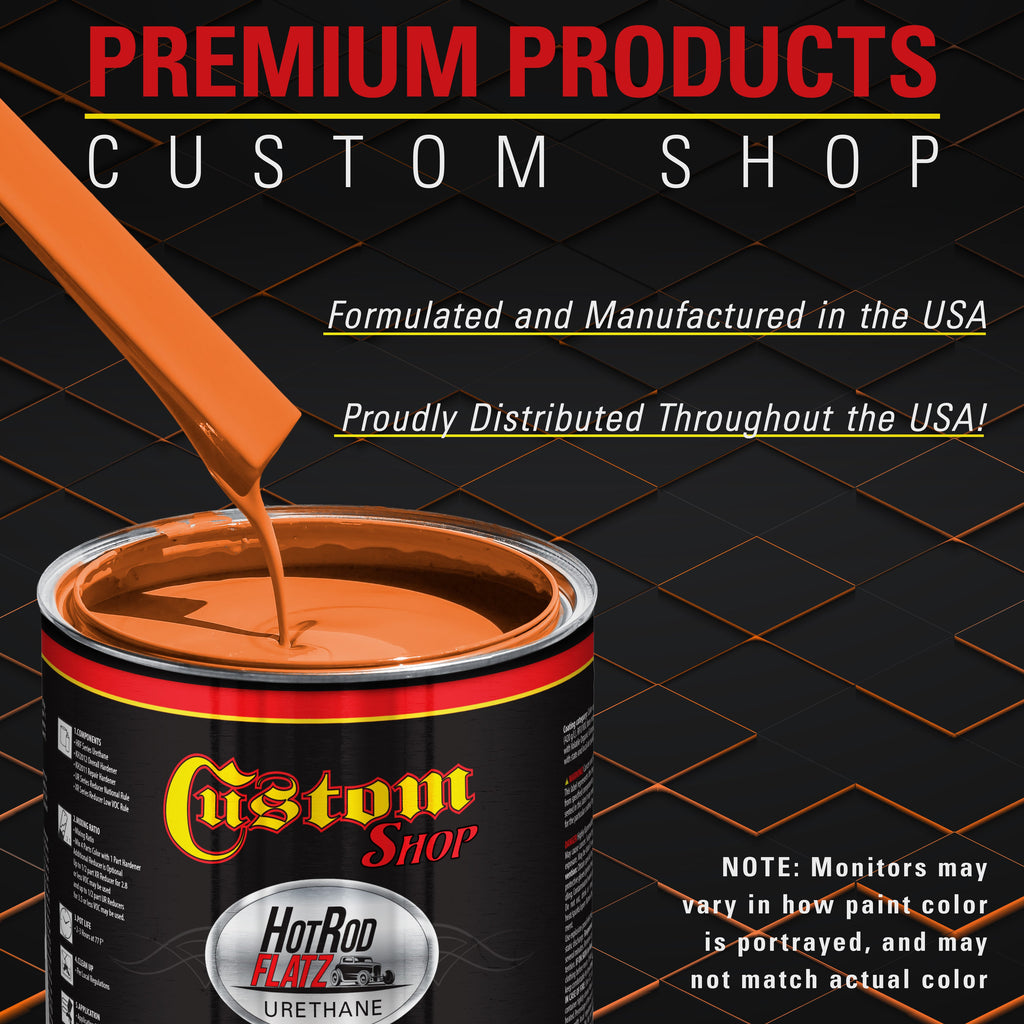 Hugger Orange - Hot Rod Flatz Flat Matte Satin Urethane Auto Paint - Complete Gallon Paint Kit