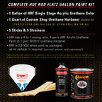 Maize Yellow - Hot Rod Flatz Flat Matte Satin Urethane Auto Paint - Complete Gallon Paint Kit Coating