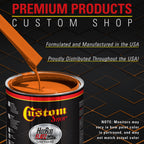 Burnt Orange - Hot Rod Flatz Flat Matte Satin Urethane Auto Paint - Complete Quart Paint Kit Coating