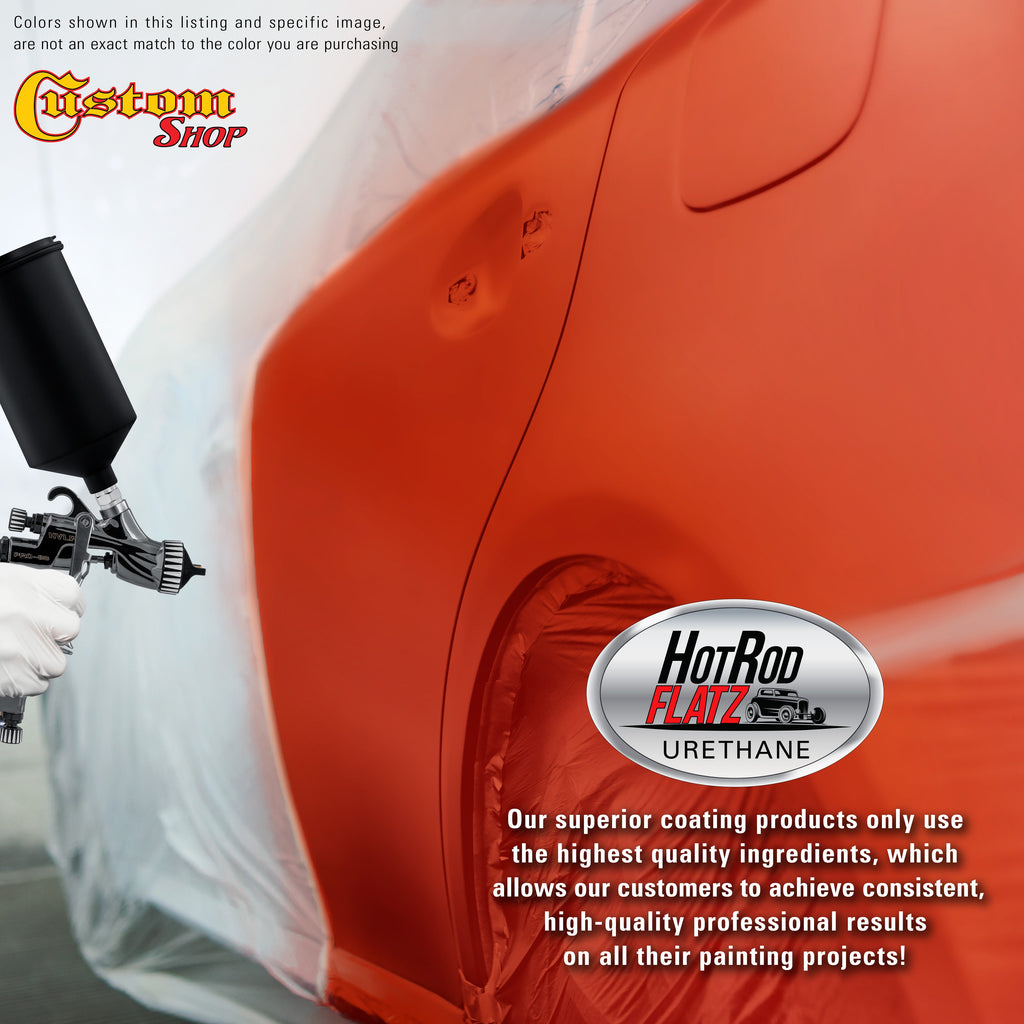 Hot Rod Red - Hot Rod Flatz Flat Matte Satin Urethane Auto Paint - Complete Gallon Paint Kit Coating