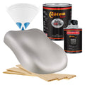 Sterling Silver Metallic - Hot Rod Flatz Flat Matte Satin Urethane Auto Paint - Complete Quart Paint Kit