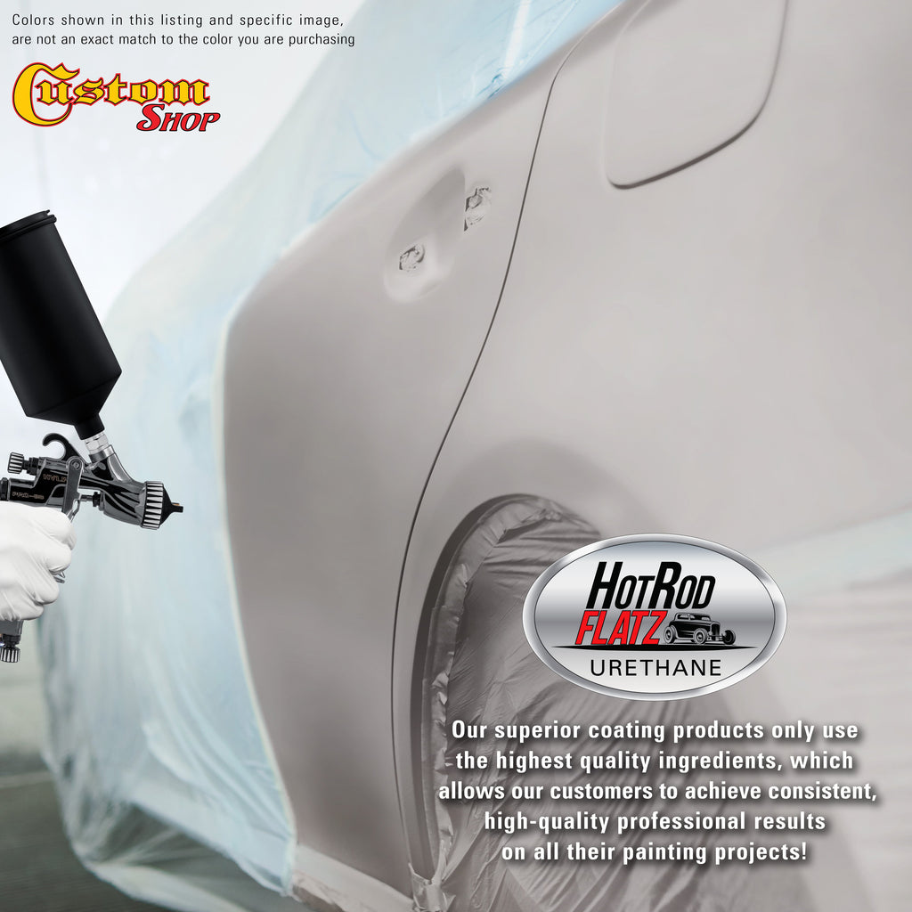 Sterling Silver Metallic - Hot Rod Flatz Flat Matte Satin Urethane Auto Paint - Complete Quart Paint Kit