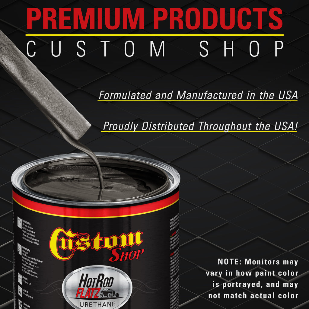 Dark Charcoal Metallic - Hot Rod Flatz Flat Matte Satin Urethane Auto Paint - Complete Quart Paint Kit