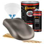 Graphite Gray Metallic - Hot Rod Flatz Flat Matte Satin Urethane Auto Paint - Complete Gallon Paint Kit