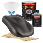Anthracite Gray Metallic - Hot Rod Flatz Flat Matte Satin Urethane Auto Paint - Complete Quart Paint Kit