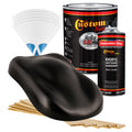 Black Metallic - Hot Rod Flatz Flat Matte Satin Urethane Auto Paint - Complete Gallon Paint Kit