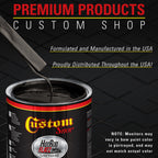 Black Metallic - Hot Rod Flatz Flat Matte Satin Urethane Auto Paint - Complete Quart Paint Kit