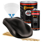 Black Sparkle Metallic - Hot Rod Flatz Flat Matte Satin Urethane Auto Paint - Complete Gallon Paint Kit
