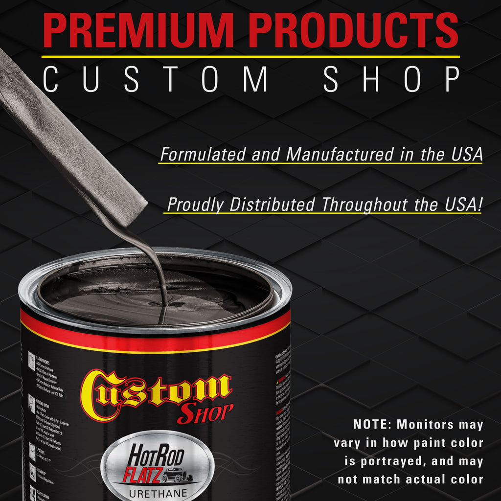 Black Sparkle Metallic - Hot Rod Flatz Flat Matte Satin Urethane Auto Paint - Complete Gallon Paint Kit