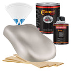 Bright Silver Metallic - Hot Rod Flatz Flat Matte Satin Urethane Auto Paint - Complete Quart Paint Kit