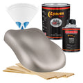 Galaxy Silver Metallic - Hot Rod Flatz Flat Matte Satin Urethane Auto Paint - Complete Quart Paint Kit