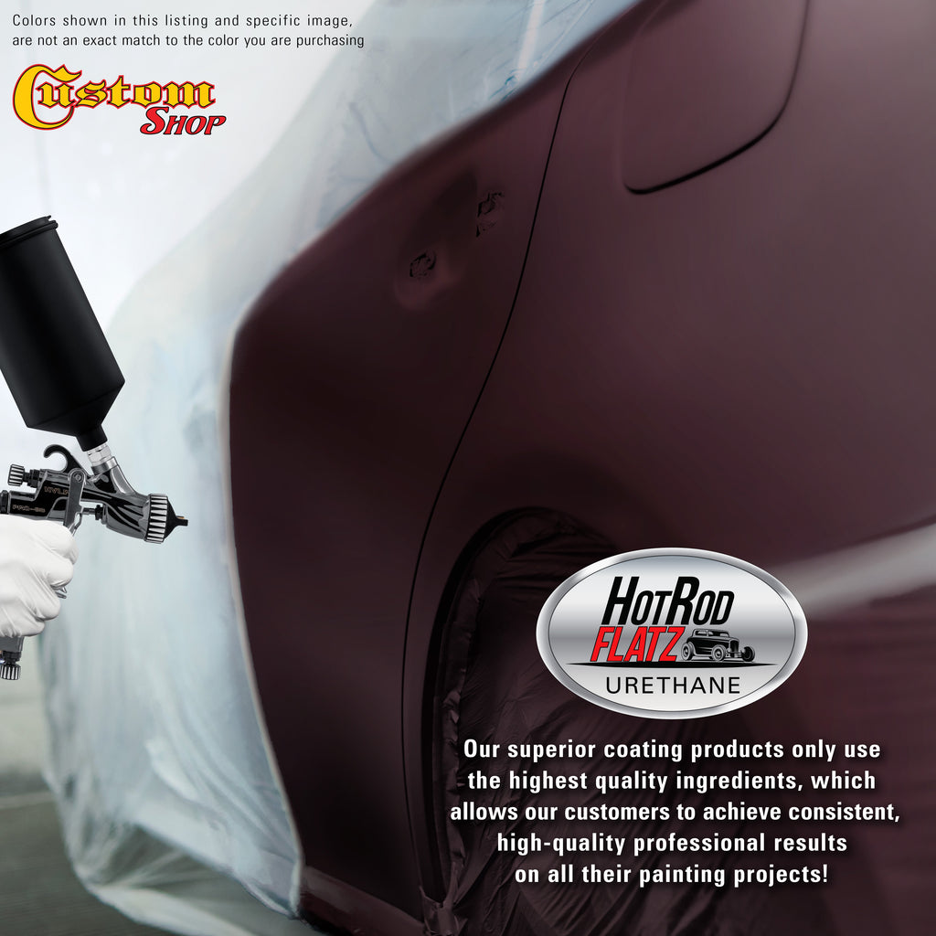 Deep Maroon - Hot Rod Flatz Flat Matte Satin Urethane Auto Paint - Complete Gallon Paint Kit Coating