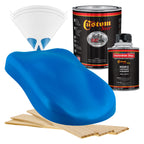 Speed Blue - Hot Rod Flatz Flat Matte Satin Urethane Auto Paint - Complete Quart Paint Kit Coating