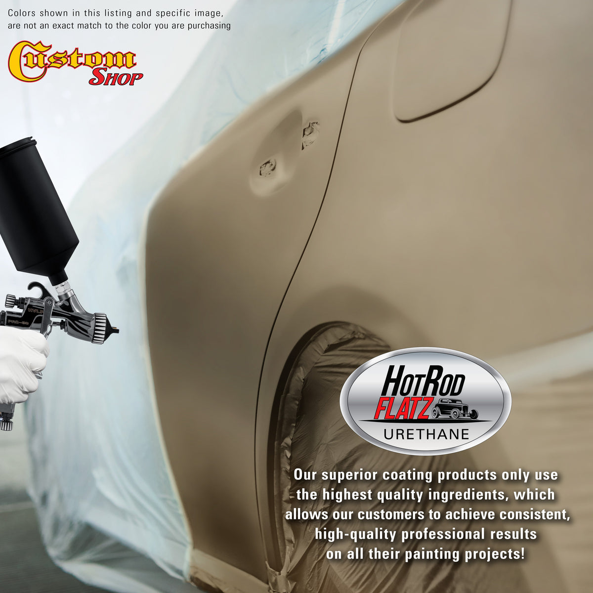 Arizona Bronze Metallic - Hot Rod Flatz Flat Matte Satin Urethane Auto Paint - Complete Gallon Paint Kit