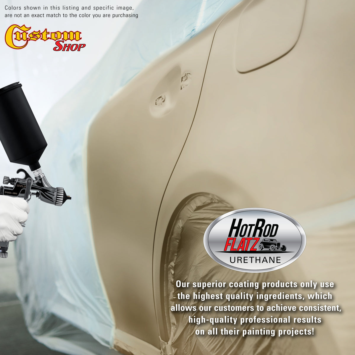 Antique Bronze Metallic - Hot Rod Flatz Flat Matte Satin Urethane Auto Paint - Complete Gallon Paint Kit