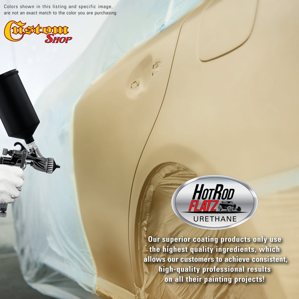 Champagne Gold Metallic - Hot Rod Flatz Flat Matte Satin Urethane Auto Paint - Complete Quart Paint Kit