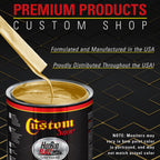 Anniversary Gold Metallic - Hot Rod Flatz Flat Matte Satin Urethane Auto Paint - Complete Gallon Paint Kit