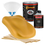 Autumn Gold Metallic - Hot Rod Flatz Flat Matte Satin Urethane Auto Paint - Complete Quart Paint Kit