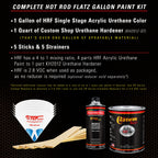 Sunburst Orange Metallic - Hot Rod Flatz Flat Matte Satin Urethane Auto Paint - Complete Gallon Paint Kit