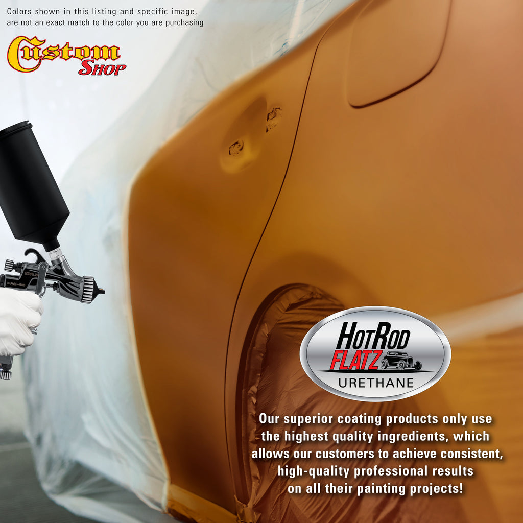 Atomic Orange Pearl - Hot Rod Flatz Flat Matte Satin Urethane Auto Paint - Complete Gallon Paint Kit