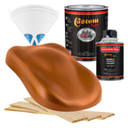 Atomic Orange Pearl - Hot Rod Flatz Flat Matte Satin Urethane Auto Paint - Complete Quart Paint Kit