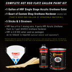 Malibu Sunset Orange Metallic - Hot Rod Flatz Flat Matte Satin Urethane Auto Paint - Complete Gallon Paint Kit