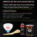 Light Aqua - Hot Rod Flatz Flat Matte Satin Urethane Auto Paint - Complete Gallon Paint Kit Coating