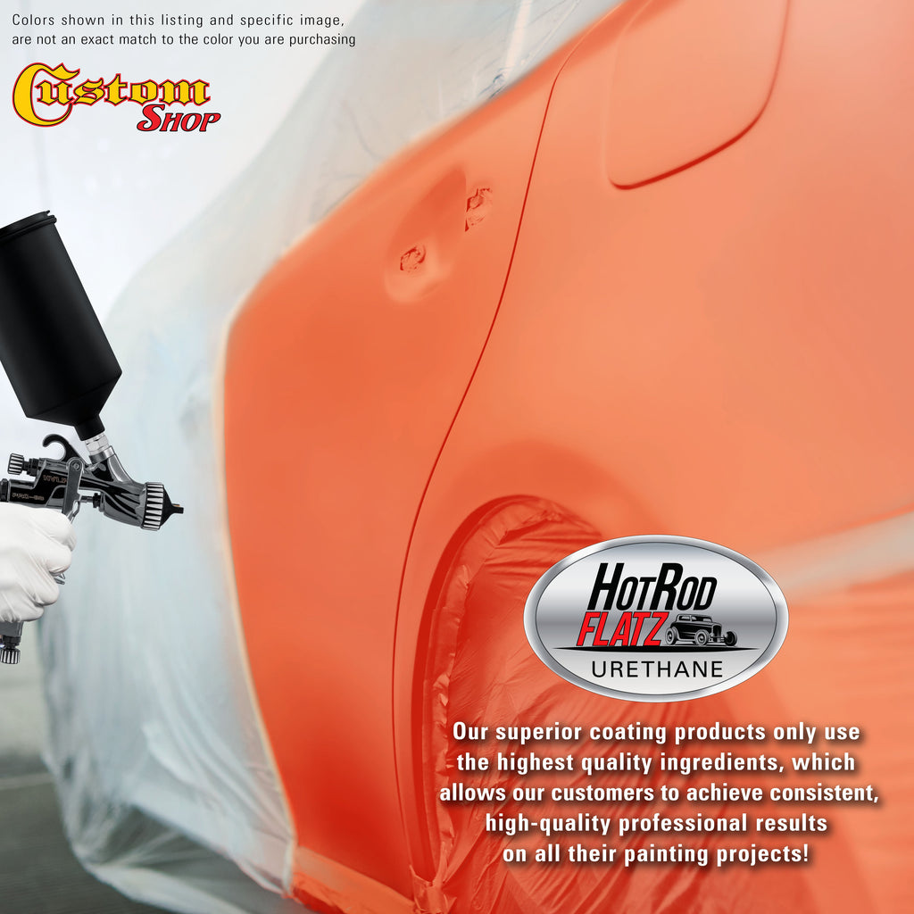 Coral - Hot Rod Flatz Flat Matte Satin Urethane Auto Paint - Complete Gallon Paint Kit Coating, 4:1