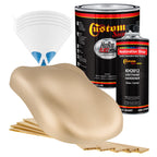 Driftwood Beige Metallic - Hot Rod Flatz Flat Matte Satin Urethane Auto Paint - Complete Gallon Paint Kit