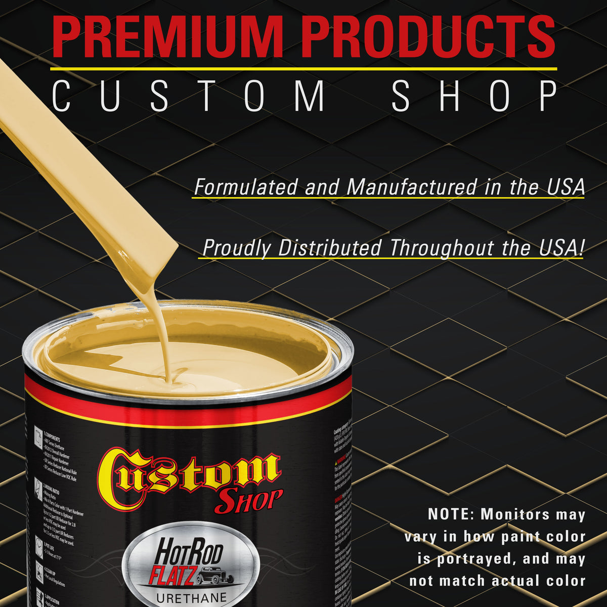 Desert Storm Tan - Hot Rod Flatz Flat Matte Satin Urethane Auto Paint - Complete Gallon Paint Kit