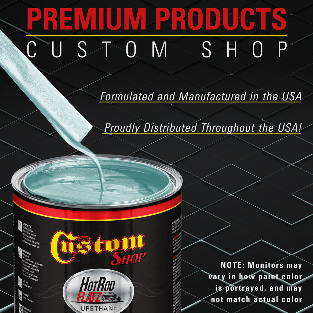 Silver Blue Metallic - Hot Rod Flatz Flat Matte Satin Urethane Auto Paint - Complete Gallon Paint Kit