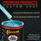 Azure Blue Metallic - Hot Rod Flatz Flat Matte Satin Urethane Auto Paint - Complete Quart Paint Kit