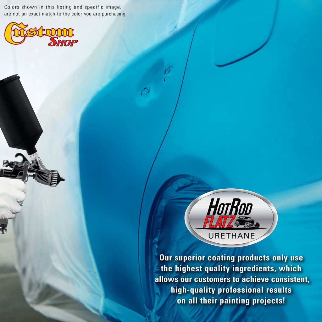 Electric Blue Metallic - Hot Rod Flatz Flat Matte Satin Urethane Auto Paint - Complete Gallon Paint Kit
