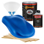 Viper Blue Metallic - Hot Rod Flatz Flat Matte Satin Urethane Auto Paint - Complete Quart Paint Kit