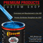 Viper Blue Metallic - Hot Rod Flatz Flat Matte Satin Urethane Auto Paint - Complete Quart Paint Kit