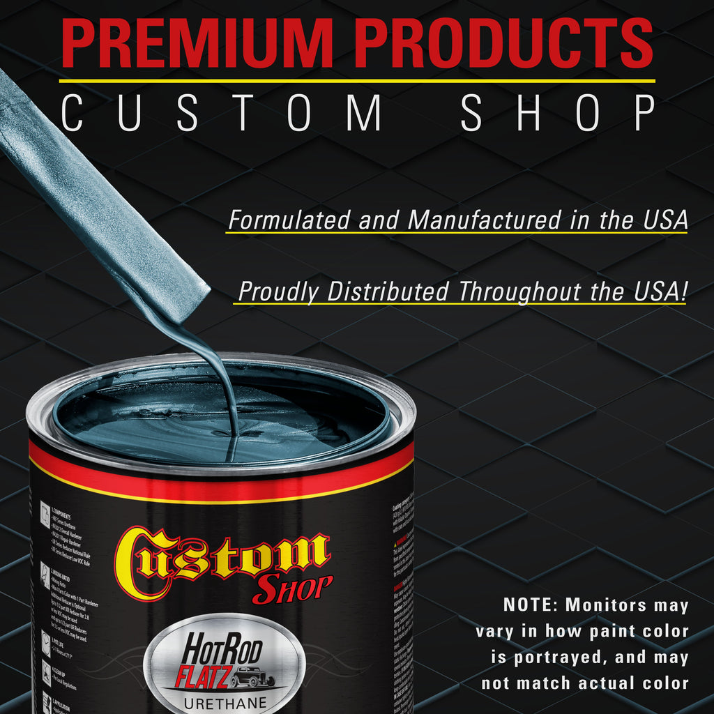 Slate Blue Metallic - Hot Rod Flatz Flat Matte Satin Urethane Auto Paint - Complete Gallon Paint Kit