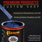 Sapphire Blue Metallic - Hot Rod Flatz Flat Matte Satin Urethane Auto Paint - Complete Quart Paint Kit