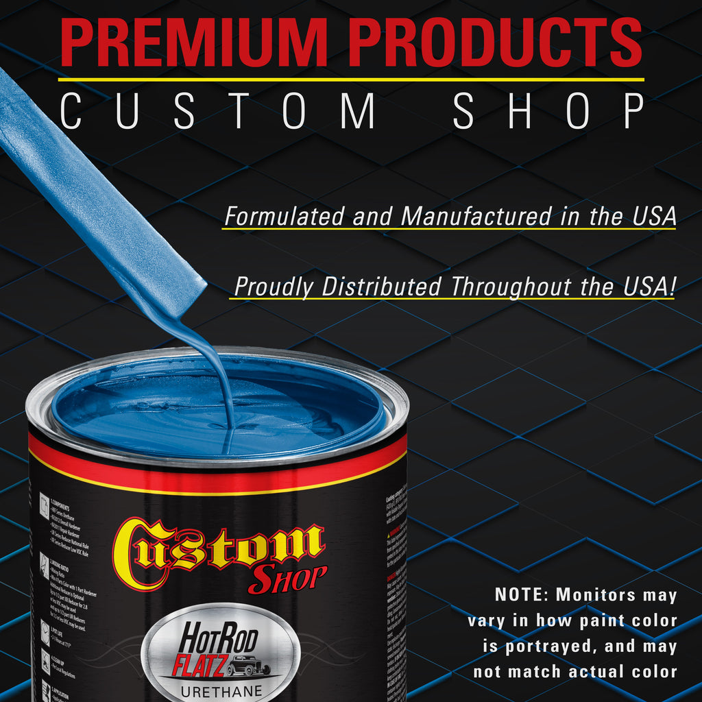 Cruise Night Blue Metallic - Hot Rod Flatz Flat Matte Satin Urethane Auto Paint - Complete Gallon Paint Kit