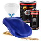 Daytona Blue Metallic - Hot Rod Flatz Flat Matte Satin Urethane Auto Paint - Complete Gallon Paint Kit