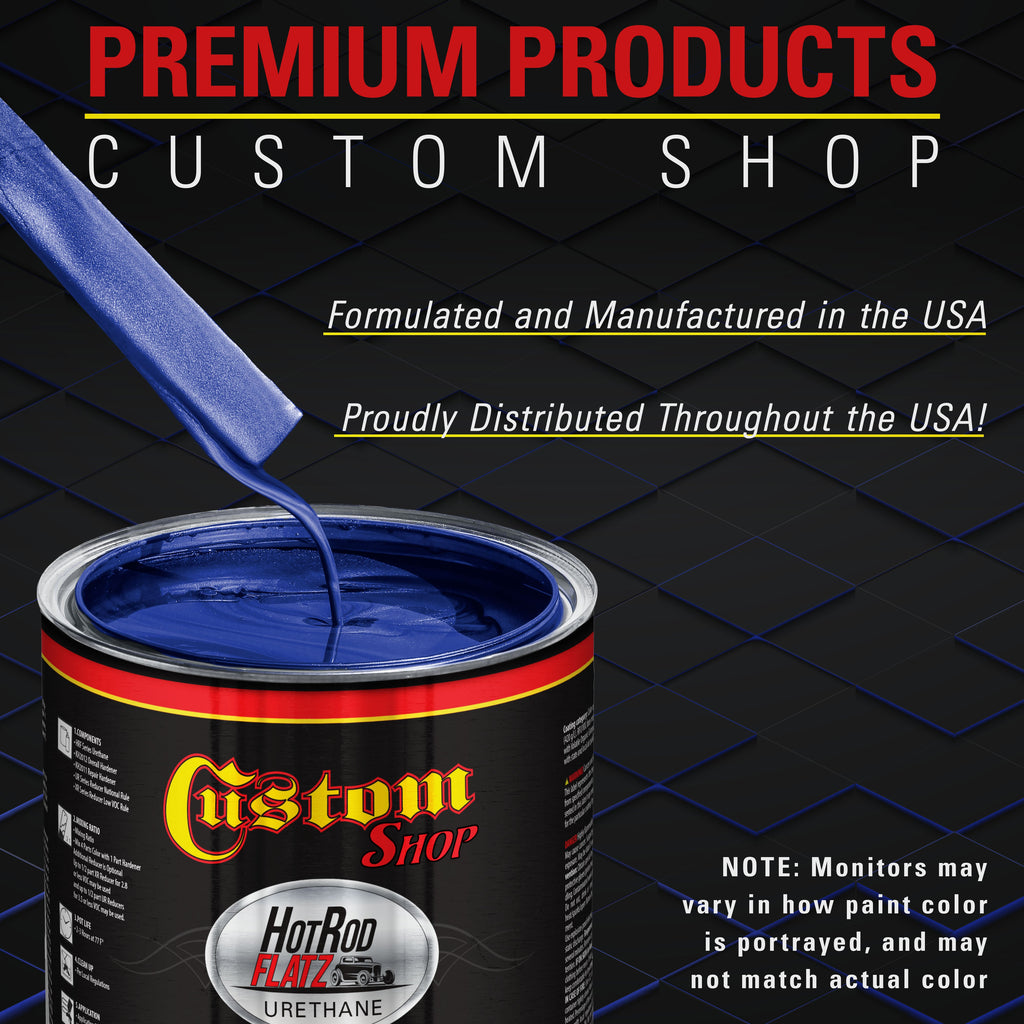 Daytona Blue Metallic - Hot Rod Flatz Flat Matte Satin Urethane Auto Paint - Complete Gallon Paint Kit