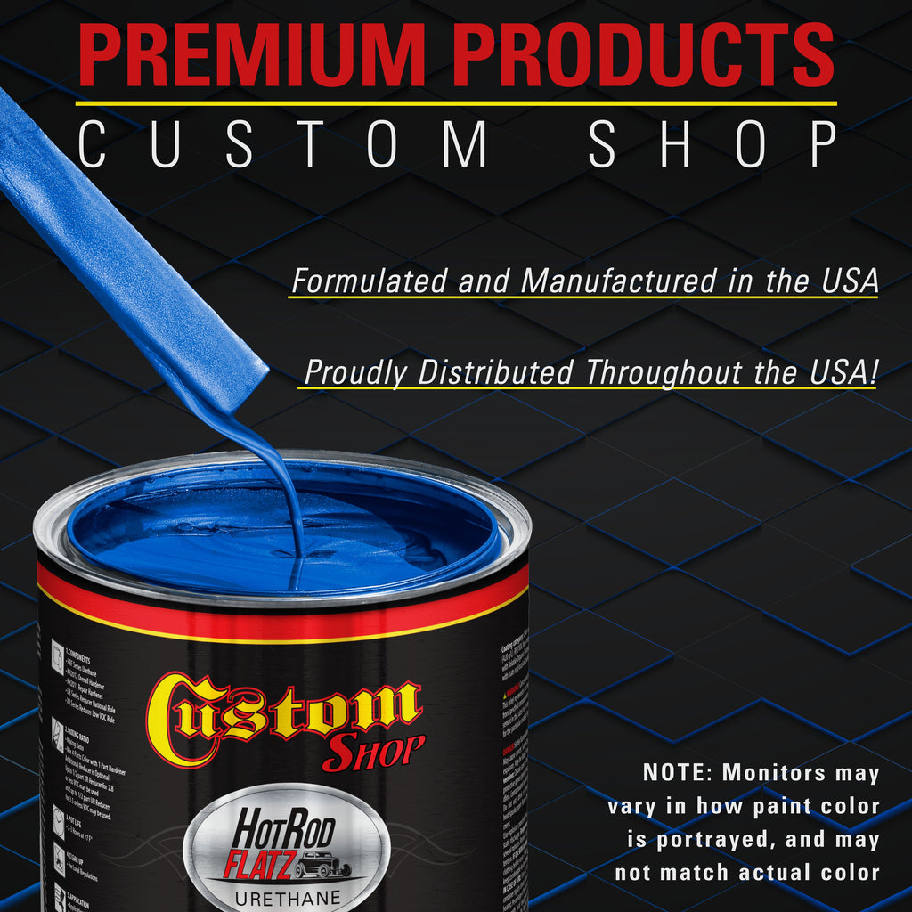 Burn Out Blue Metallic - Hot Rod Flatz Flat Matte Satin Urethane Auto Paint - Complete Gallon Paint Kit