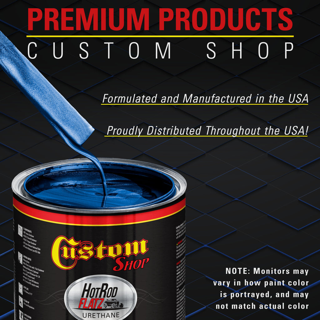 Blue Pearl - Hot Rod Flatz Flat Matte Satin Urethane Auto Paint - Complete Gallon Paint Kit Coating