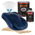Moonlight Drive Blue Metallic - Hot Rod Flatz Flat Matte Satin Urethane Auto Paint - Complete Quart Paint Kit