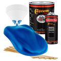 Intense Blue Metallic - Hot Rod Flatz Flat Matte Satin Urethane Auto Paint - Complete Gallon Paint Kit