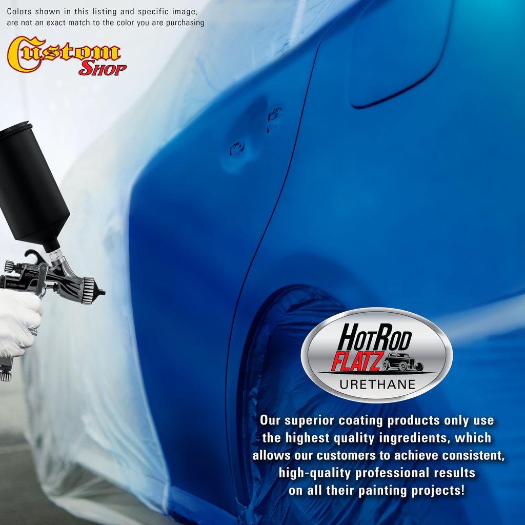 Intense Blue Metallic - Hot Rod Flatz Flat Matte Satin Urethane Auto Paint - Complete Gallon Paint Kit