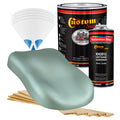 Silver Aqua Metallic - Hot Rod Flatz Flat Matte Satin Urethane Auto Paint - Complete Gallon Paint Kit