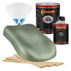 Sage Green Metallic - Hot Rod Flatz Flat Matte Satin Urethane Auto Paint - Complete Quart Paint Kit