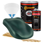 Dark Teal Metallic - Hot Rod Flatz Flat Matte Satin Urethane Auto Paint - Complete Gallon Paint Kit